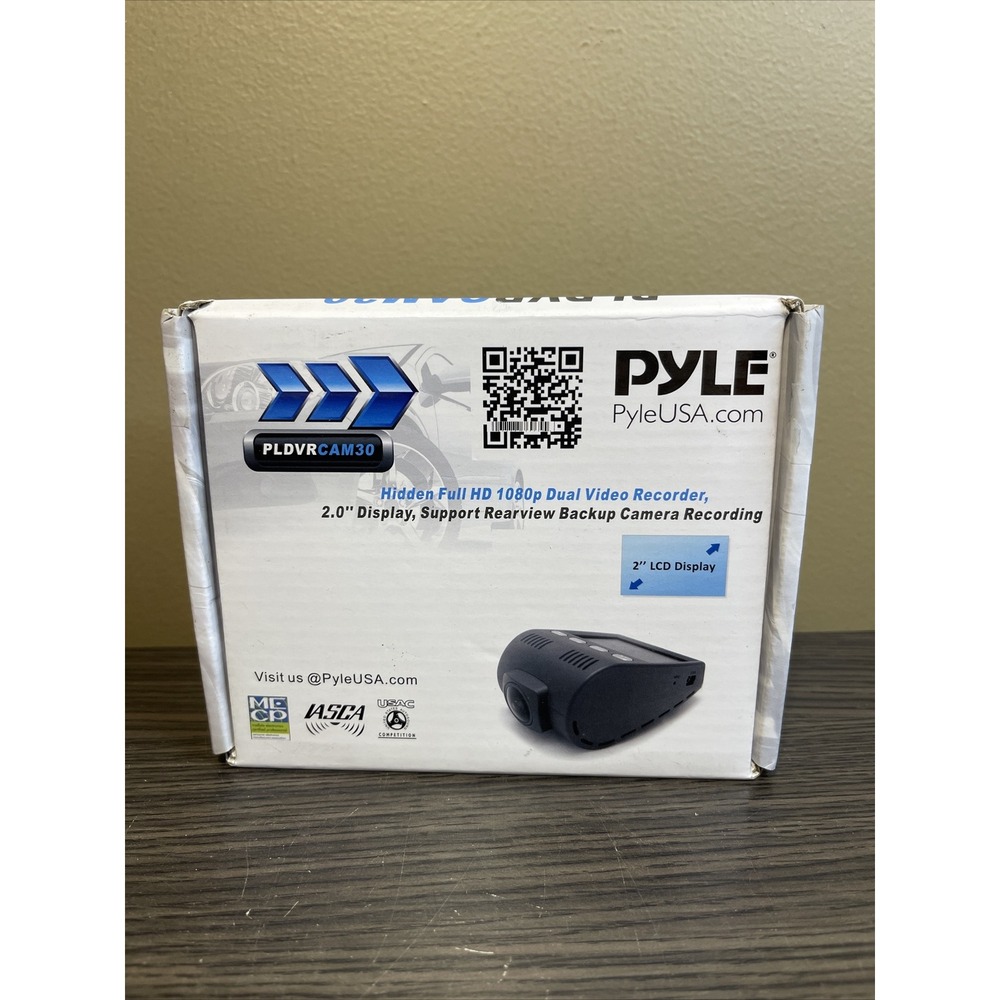 Pyle DVR Video Recording Dash Cam, Micro SD Memory Slot, 2.0'' Monitor Display